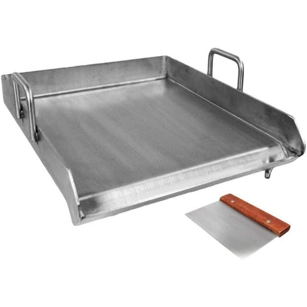 Heavy Duty Grill Griddle Stainless Steel Plate Stove Top Cookware Tool BBQ Camp